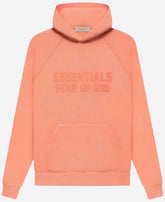 Coral Essentials Fear Of God Pullover Hoodie